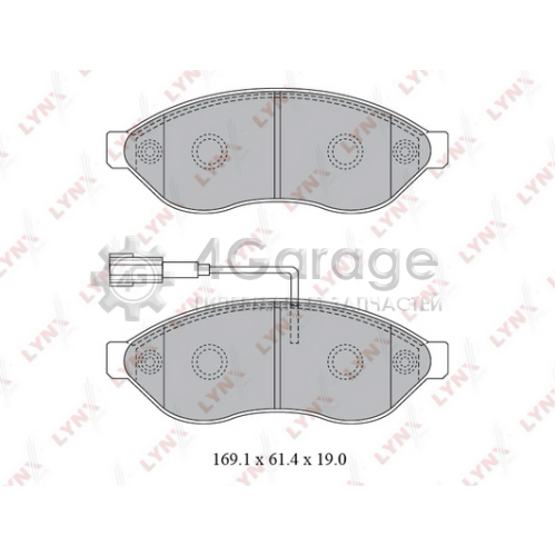 LYNXauto BD2828 Комплект тормозных колодок дисковый тормоз