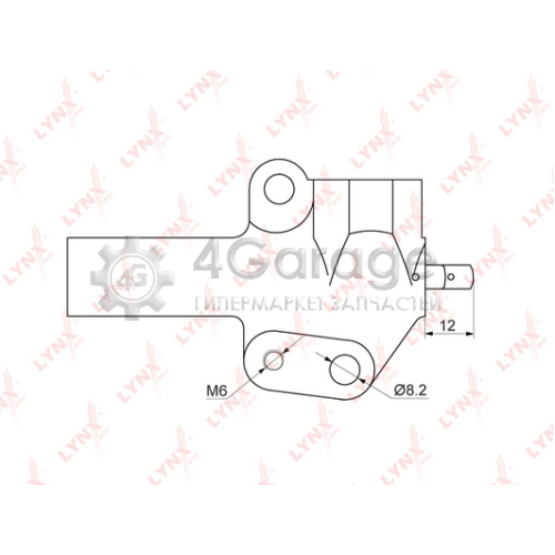 LYNXauto PT1011 Успокоитель зубчатый ремень