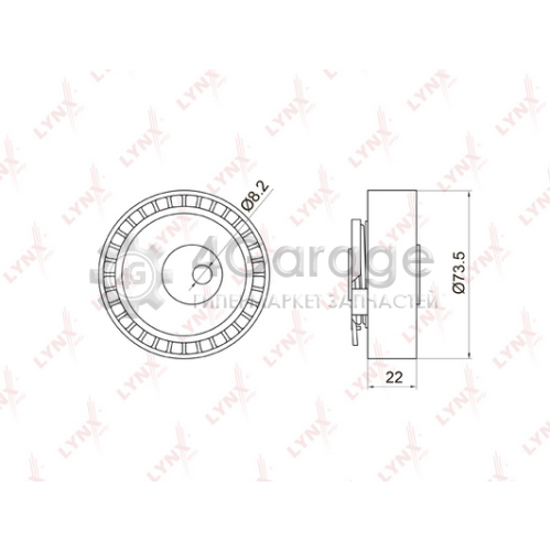 LYNXauto PB1028 Натяжной ролик ремень ГРМ