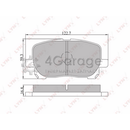 LYNXauto BD7531 Комплект тормозных колодок дисковый тормоз