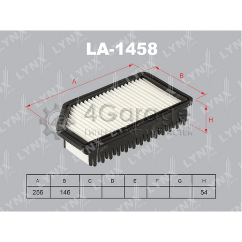 LYNXauto LA1458 Воздушный фильтр