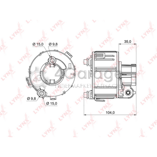 LYNXauto LF993M Топливный фильтр