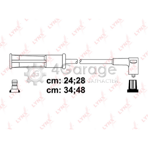 LYNXauto SPE6343 Комплект проводов зажигания STANDART
