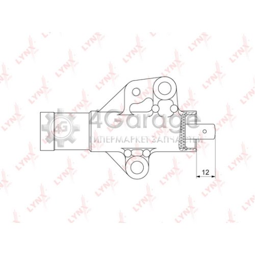 LYNXauto PT1037 Успокоитель зубчатый ремень