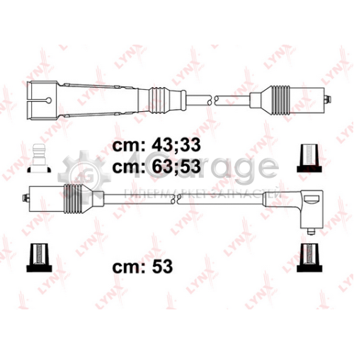 LYNXauto SPE8022 Комплект проводов зажигания STANDART