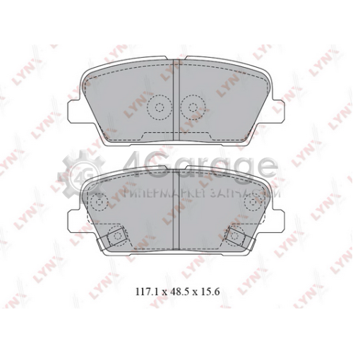 LYNXauto BD3623 Комплект тормозных колодок дисковый тормоз