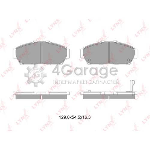 LYNXauto BD3433 Комплект тормозных колодок дисковый тормоз
