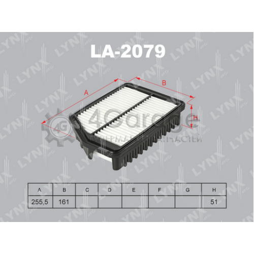 LYNXauto LA2079 Воздушный фильтр