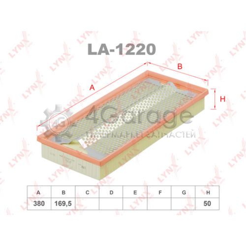 LYNXauto LA1220 Воздушный фильтр