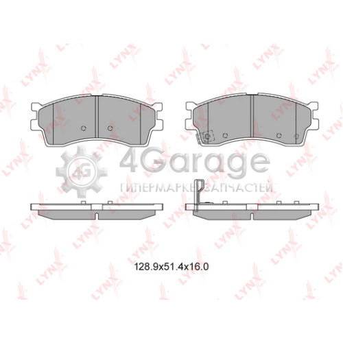LYNXauto BD4403 Комплект тормозных колодок дисковый тормоз