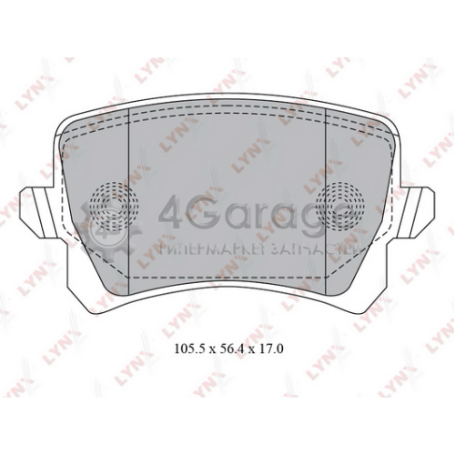LYNXauto BD8030 Комплект тормозных колодок дисковый тормоз