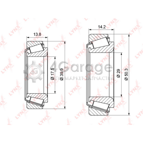 LYNXauto WB1124 Комплект подшипника ступицы колеса