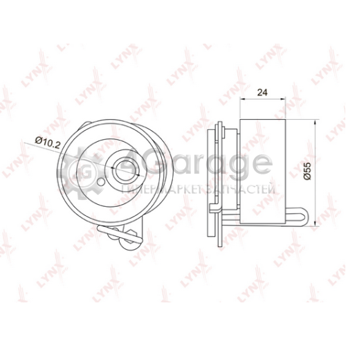 LYNXauto PB1019 Натяжной ролик ремень ГРМ