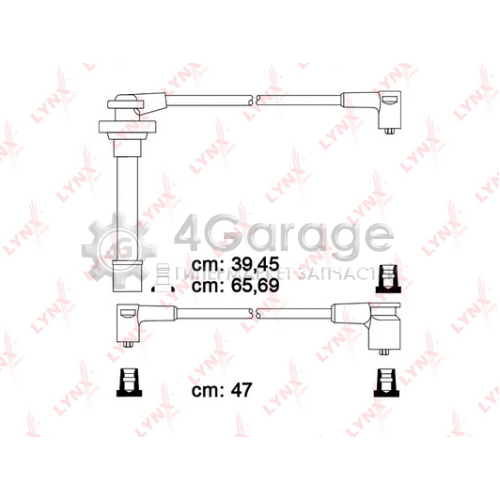 LYNXauto SPE5712 Комплект проводов зажигания STANDART