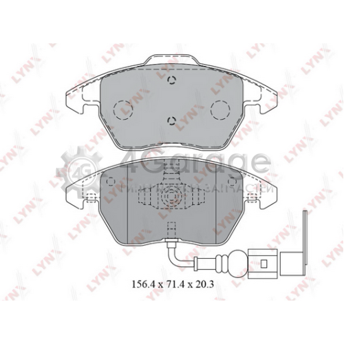LYNXauto BD1203 Комплект тормозных колодок дисковый тормоз