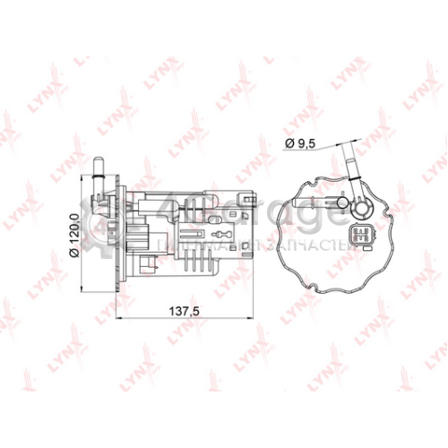 LYNXauto LF967M Топливный фильтр