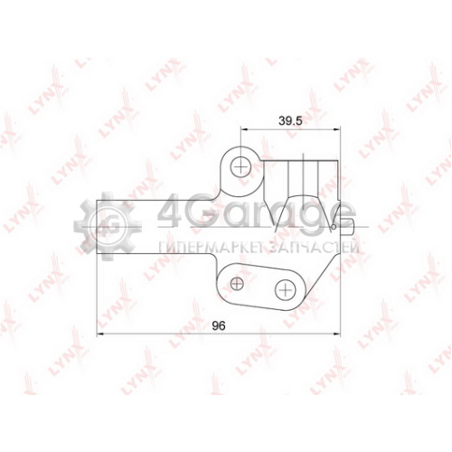 LYNXauto PT1035 Успокоитель зубчатый ремень