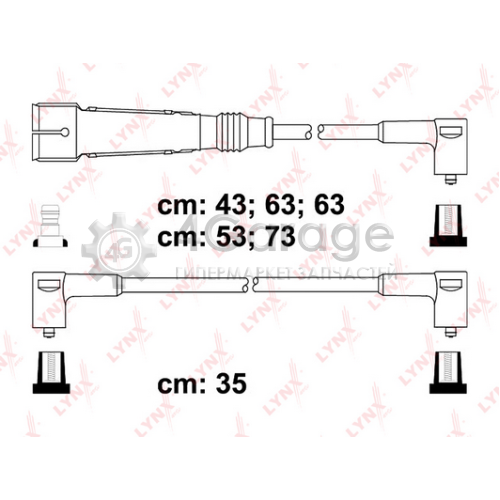 LYNXauto SPE8005 Комплект проводов зажигания STANDART