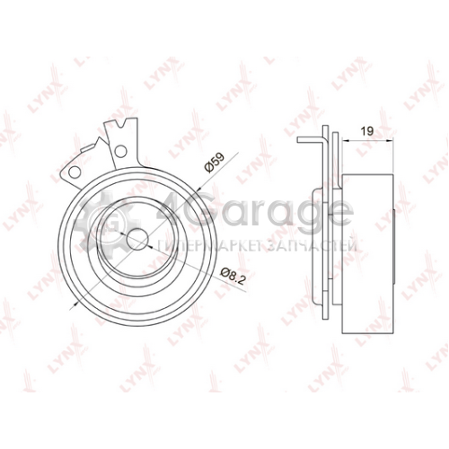 LYNXauto PB1049 Натяжной ролик ремень ГРМ