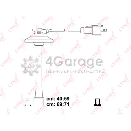 LYNXauto SPE7543 Комплект проводов зажигания STANDART