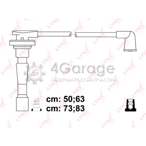 LYNXauto SPE3421 Комплект проводов зажигания STANDART