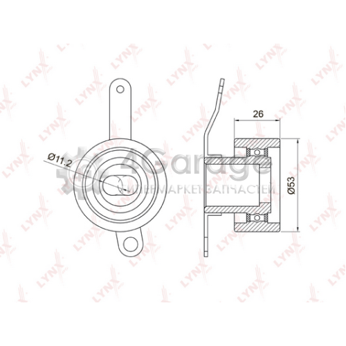 LYNXauto PB1018 Натяжной ролик ремень ГРМ