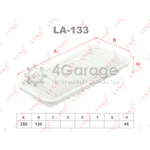 LYNXauto LA133 Воздушный фильтр