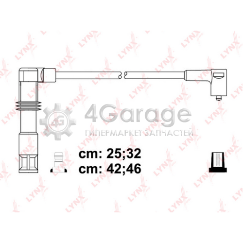 LYNXauto SPE8028 Комплект проводов зажигания STANDART