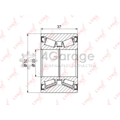 LYNXauto WB1369 Комплект подшипника ступицы колеса