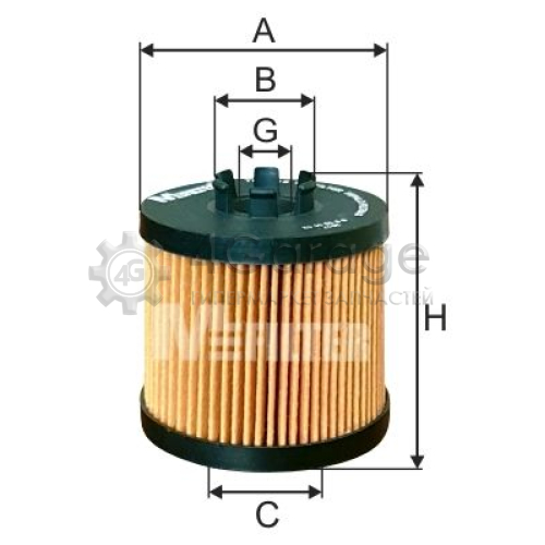Масляный фильтр MFILTER TE4016 в Ростове-на-Дону