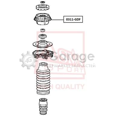 ASVA 0311GDF Подвеска амортизатор