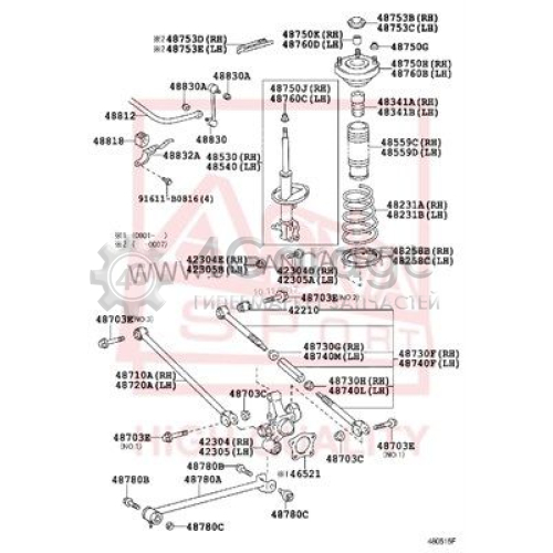 ASVA 0107504 Втулка стабилизатор в Красноярске