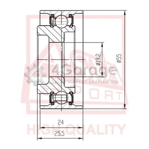 ASVA HNBP010 Натяжной ролик клиновой ремень