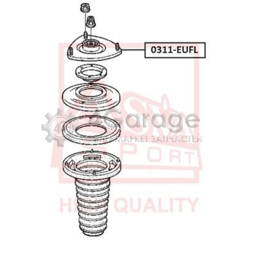 ASVA 0311EUFL Подвеска амортизатор