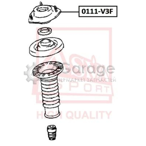 ASVA 0111V3F Подвеска амортизатор