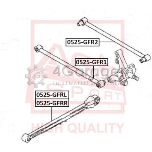 ASVA 0525GFR1 Рычаг независимой подвески колеса подвеска колеса