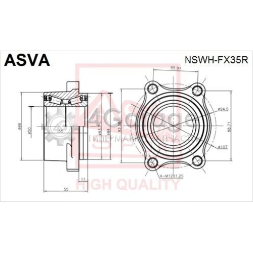 ASVA NSWHFX35R Ступица колеса в Красноярске