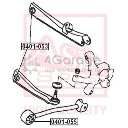 ASVA 0401053 Подвеска рычаг независимой подвески колеса