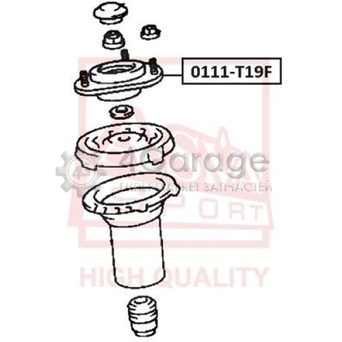 ASVA 0111T19F Подвеска амортизатор
