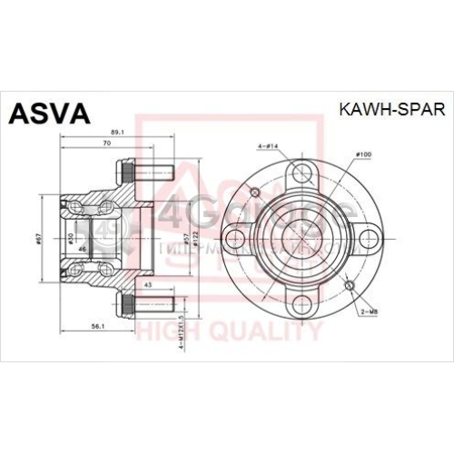 Ступица колеса ASVA KAWHSPAR в Москве
