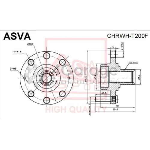 ASVA CHRWHT200F Ступица колеса в Красноярске