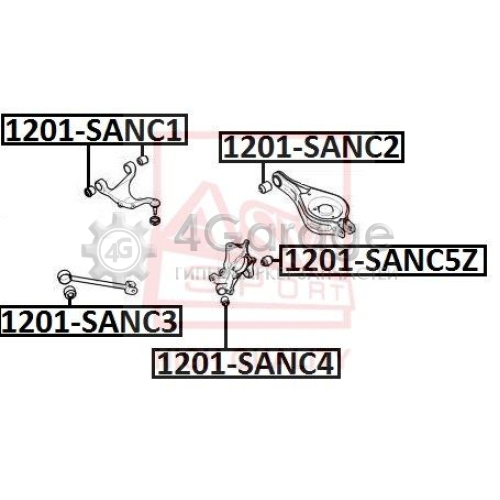 Подвеска рычаг независимой подвески колеса ASVA 1201SANC2 в Нижнем Новгороде