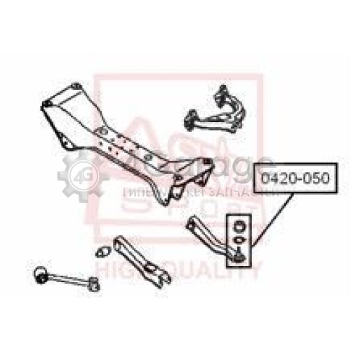 ASVA 0420050 Шарнир независимой подвески / поворотного рычага