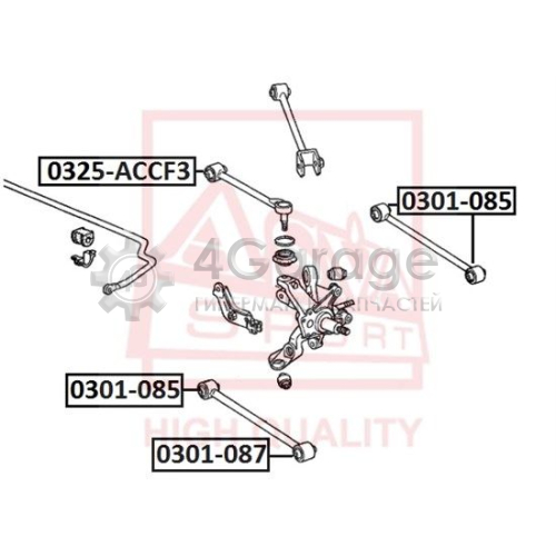 ASVA 0325ACCF3 Рычаг независимой подвески колеса подвеска колеса
