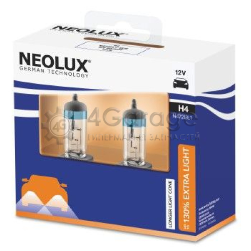 Лампа накаливания фара дальнего света ExtraLight NEOLUX® N472EL12SCB в Ростове-на-Дону
