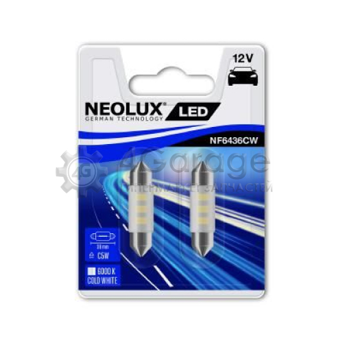 NEOLUX® NF6436CW02B Лампа накаливания oсвещение салона в Красноярске