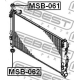 FEBEST MSB062 Подвеска радиатор