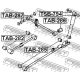 FEBEST TAB282 Подвеска рычаг независимой подвески колеса