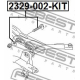 FEBEST 2329002KIT Болт регулировки развала колёс