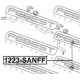 FEBEST 1223SANFF Тяга / стойка стабилизатор